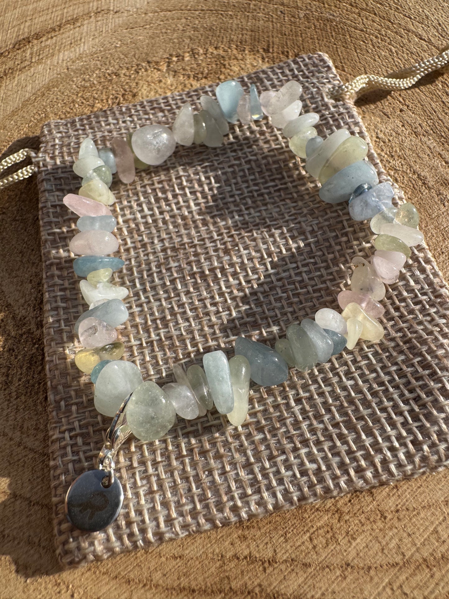 Morganite Chip Bracelet