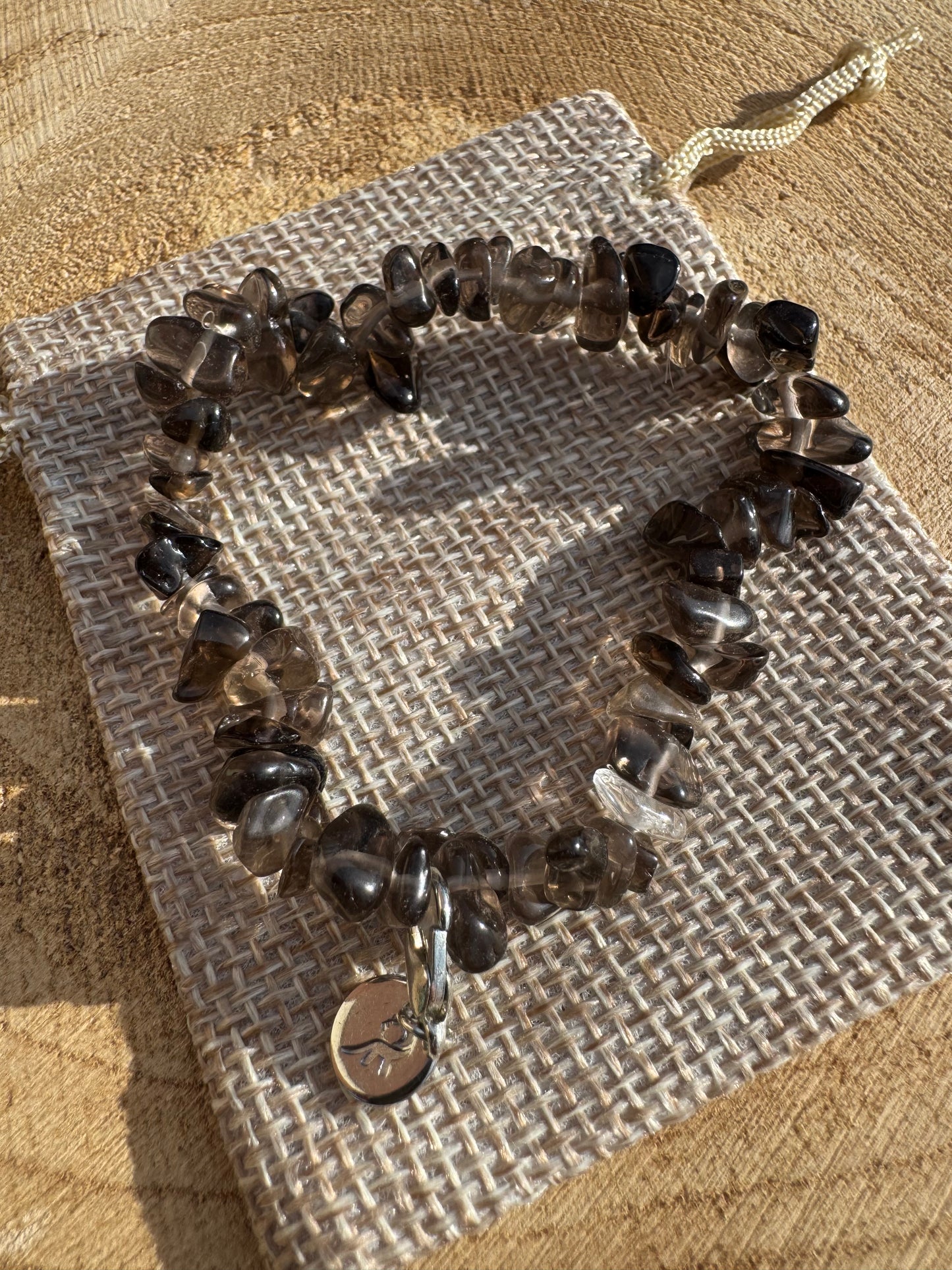Smokey Quartz Chip Bracelet