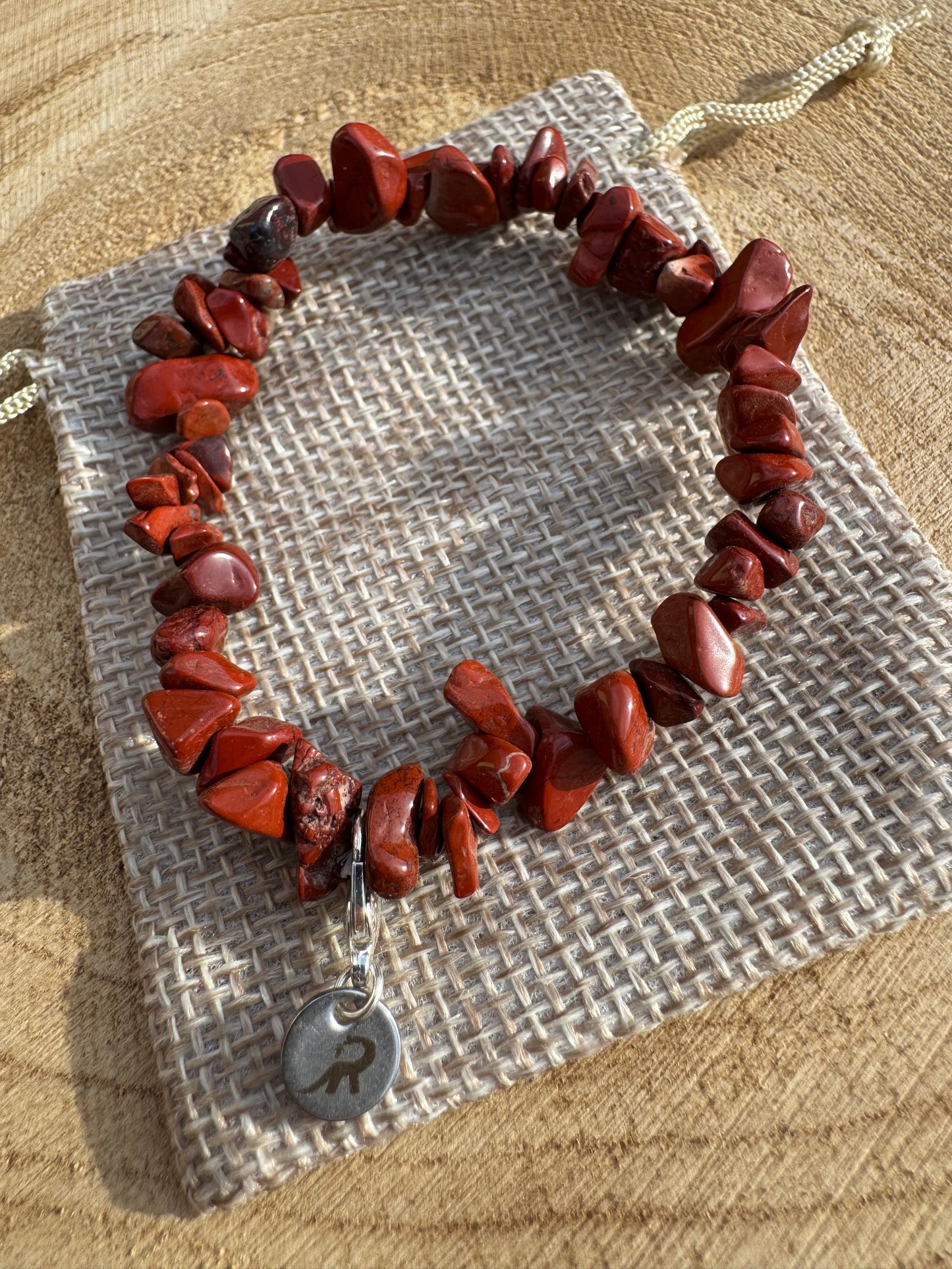Red Jasper Chip Bracelet