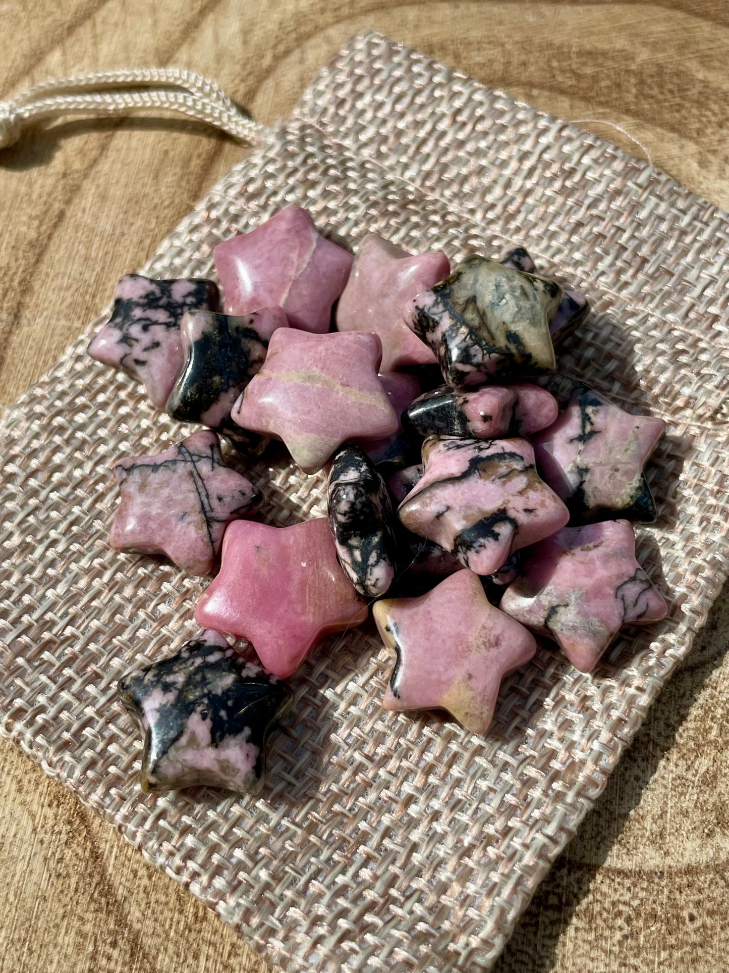Mini Rhodonite Star - 15mm