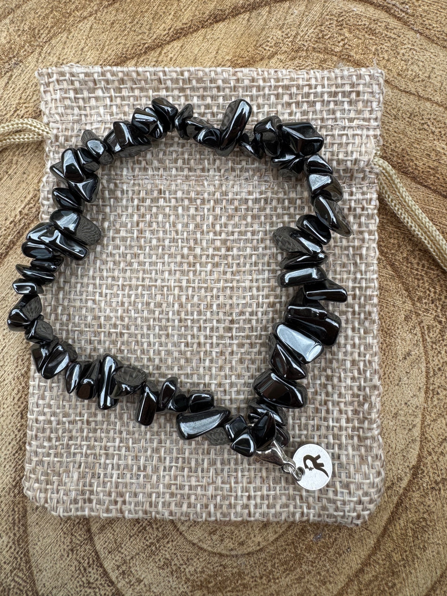 Hematite Chip Bracelet