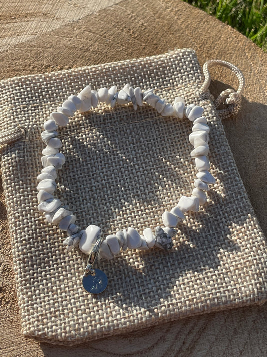 Howlite Chip Bracelet