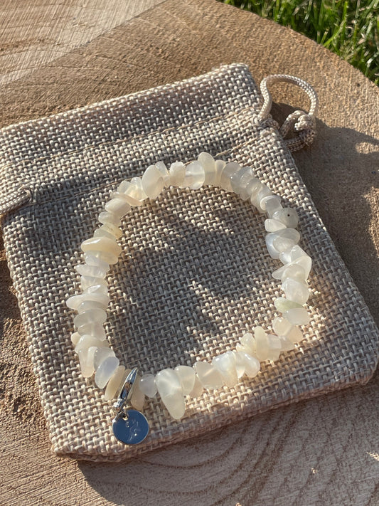 Moonstone Chip Bracelet