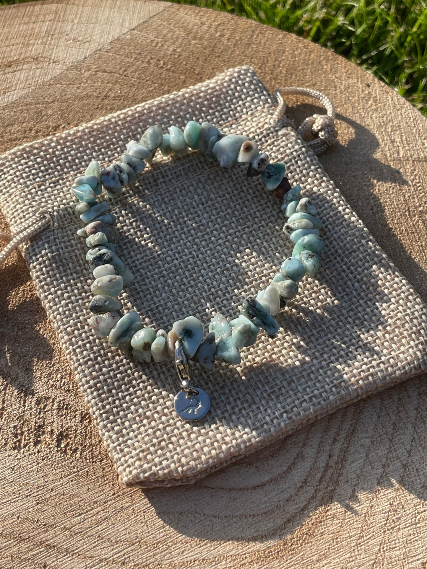 Larimar Chip Bracelet