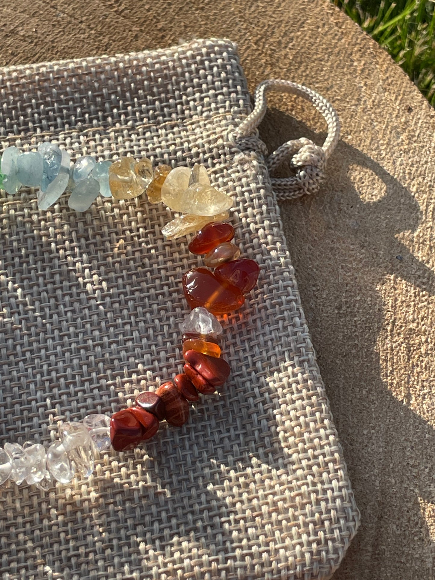 Seven Chakra Chip Bracelet