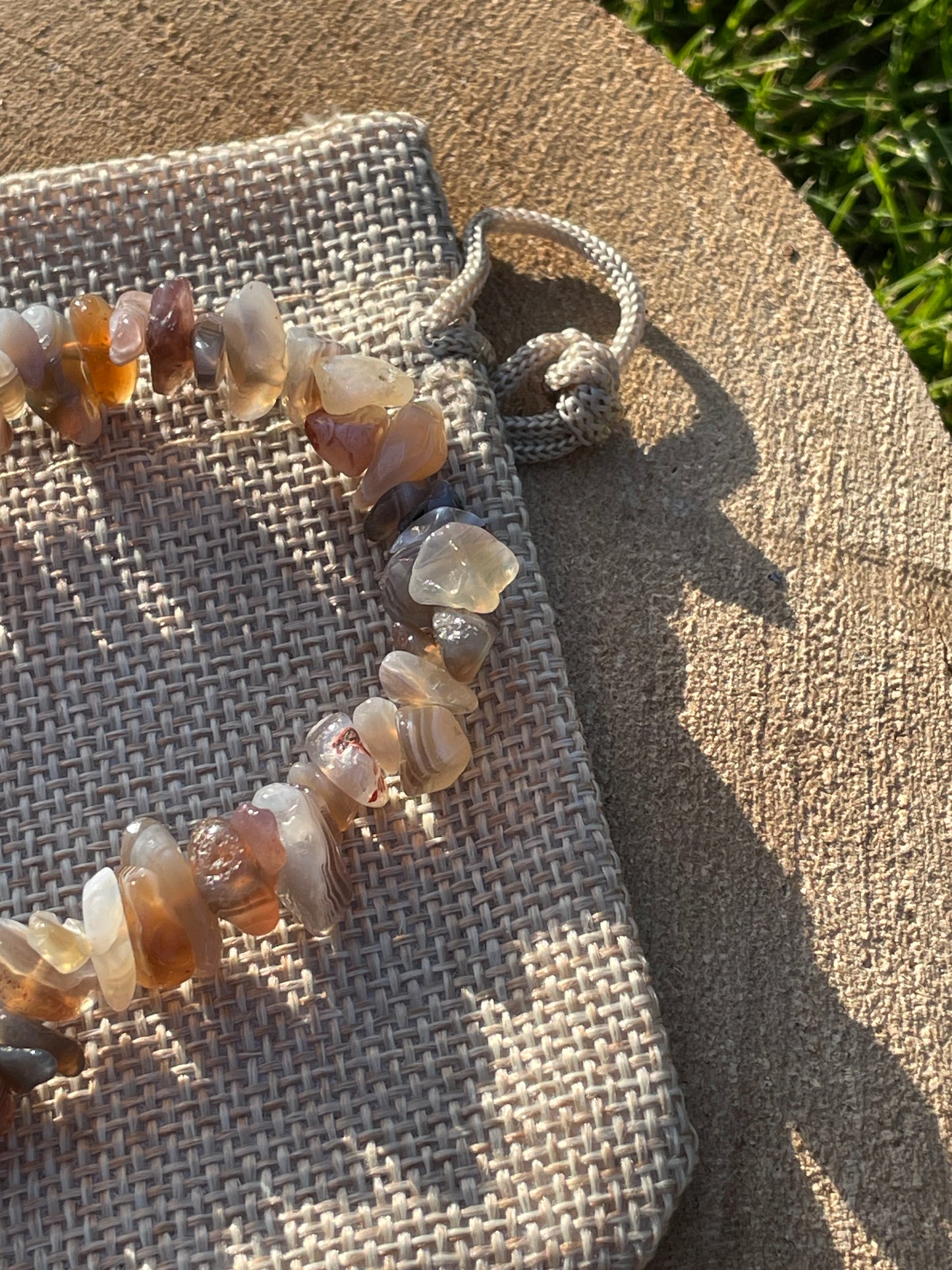 Botswana Agate A Grade Chip Bracelet