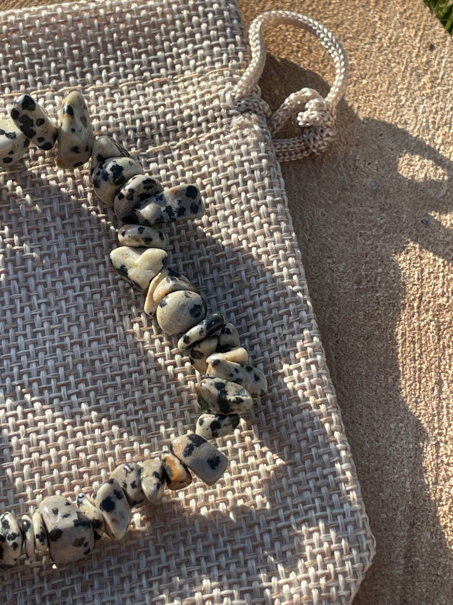 Dalmatian Jasper Chip Bracelet