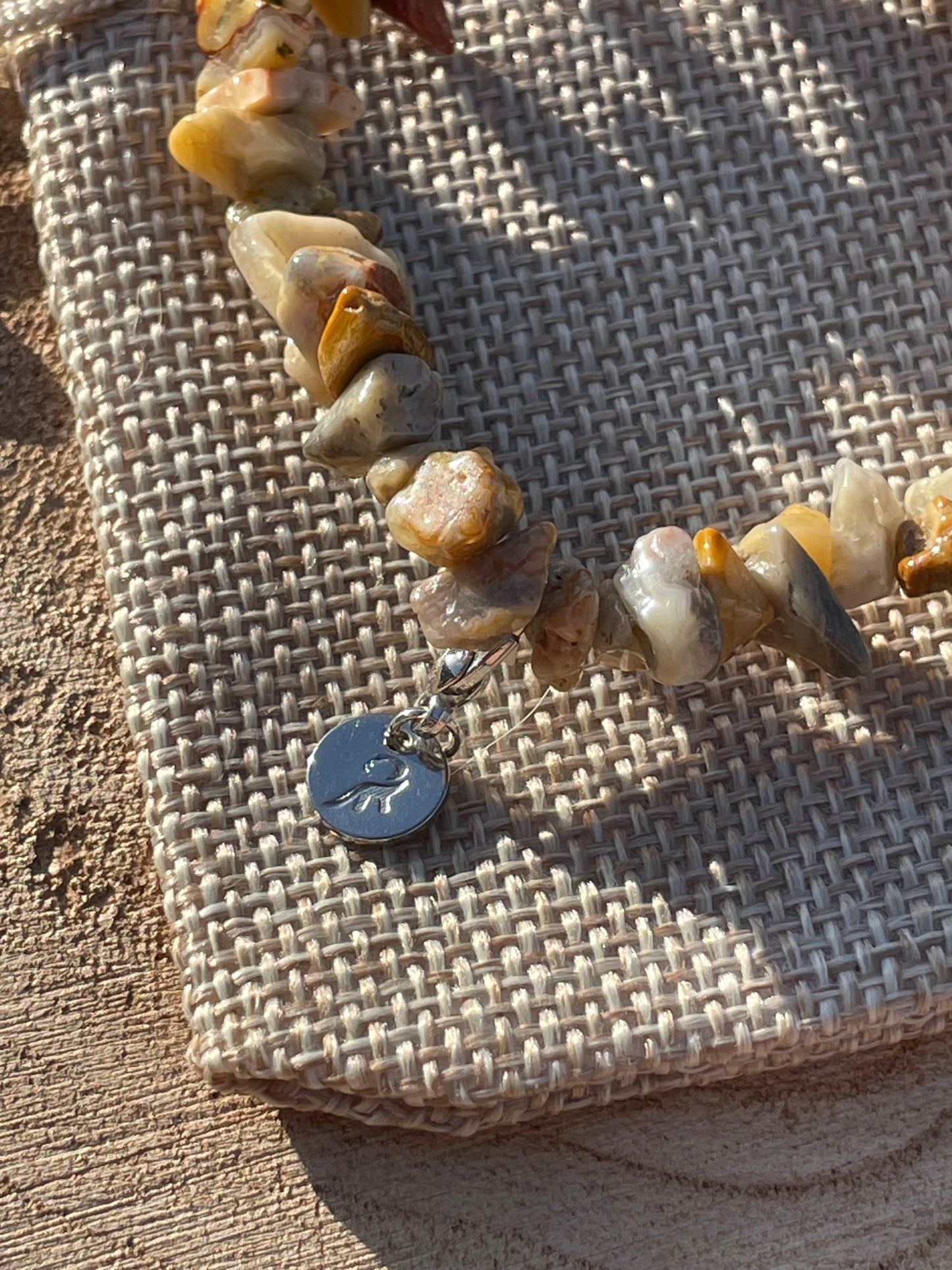 Crazy Lace Agate Chip Bracelet