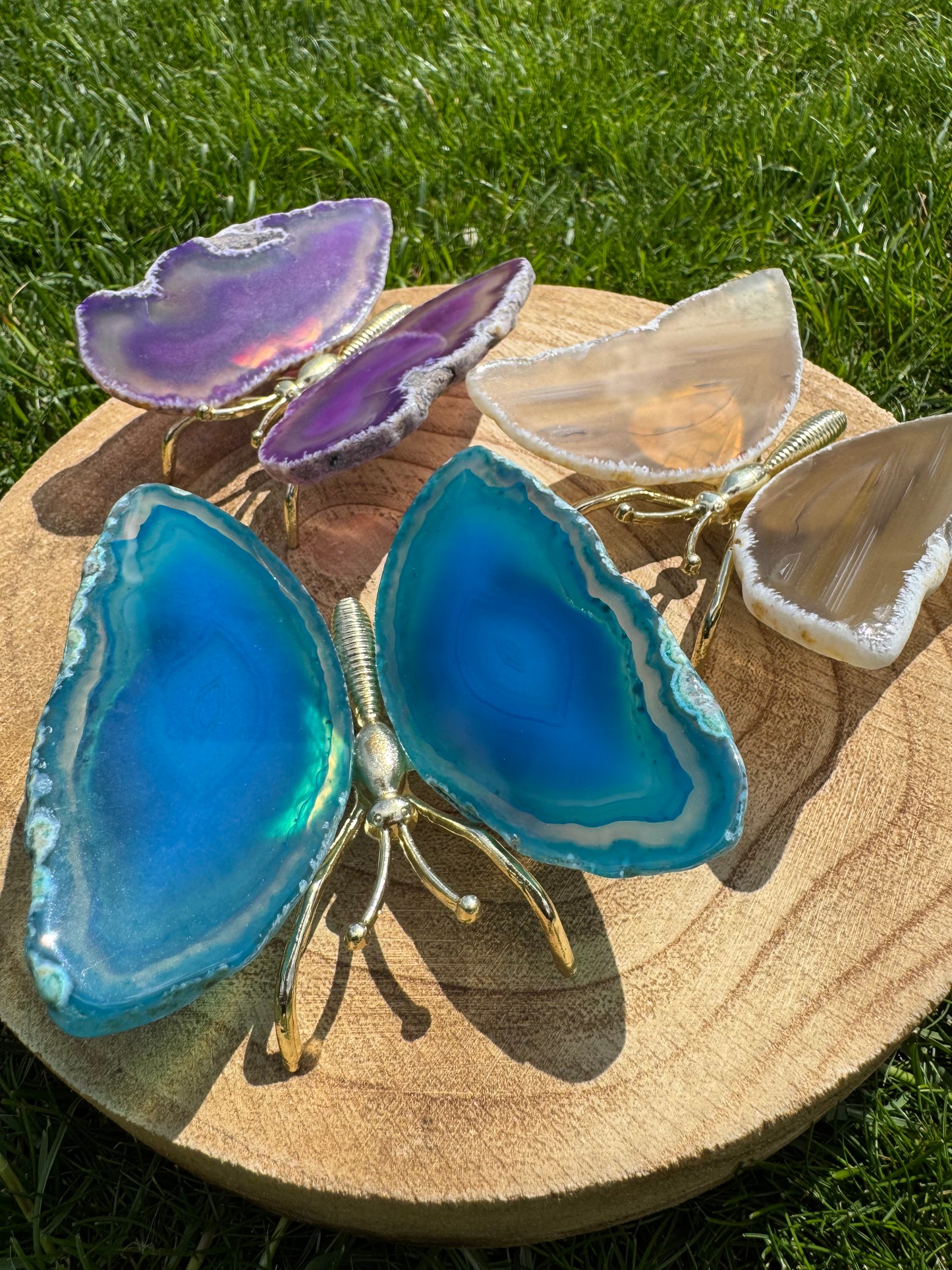 Agate Butterfly natural