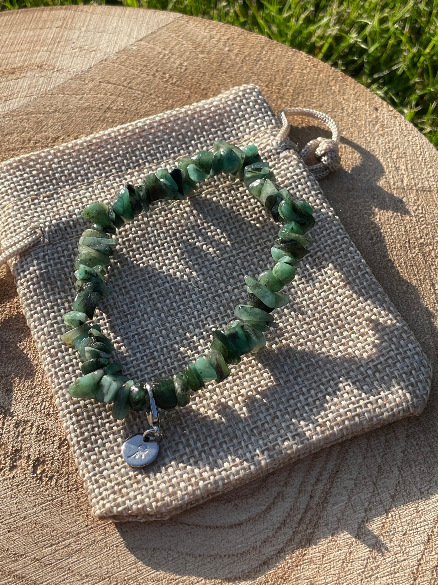 Emerald Chip Bracelet