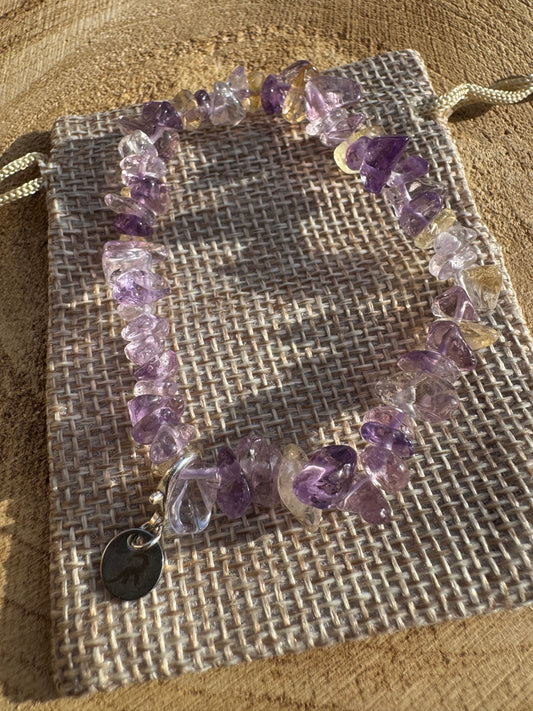Ametrine Chip Bracelet