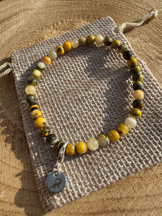 Bumblebee Jasper Chip Bracelet