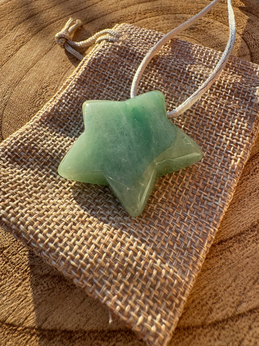 Green Aventurine Star bauble