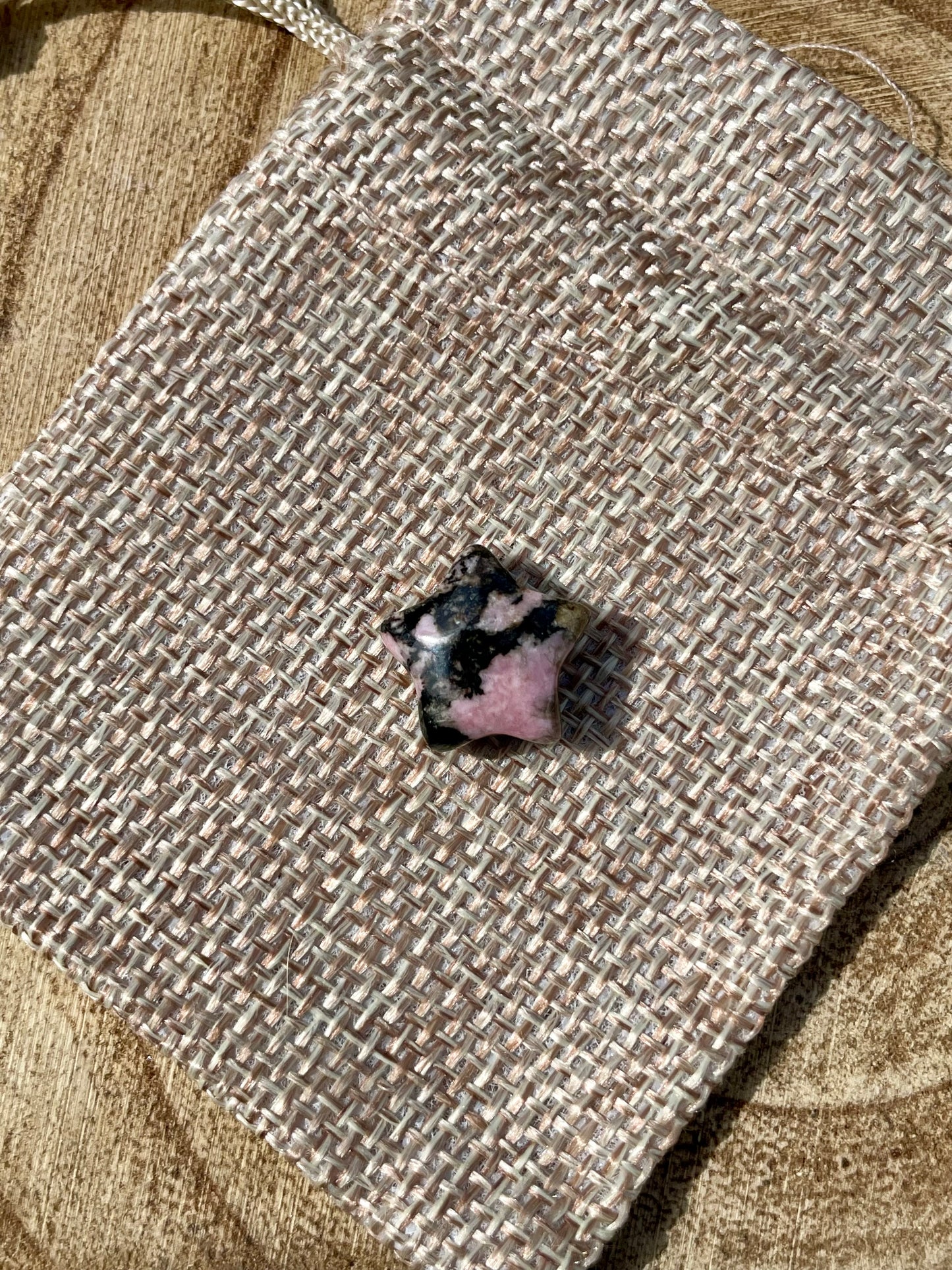 Mini Rhodonite Star - 15mm