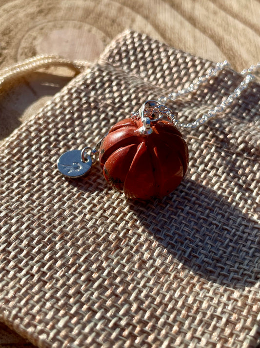Red Jasper Pumpkin Necklace