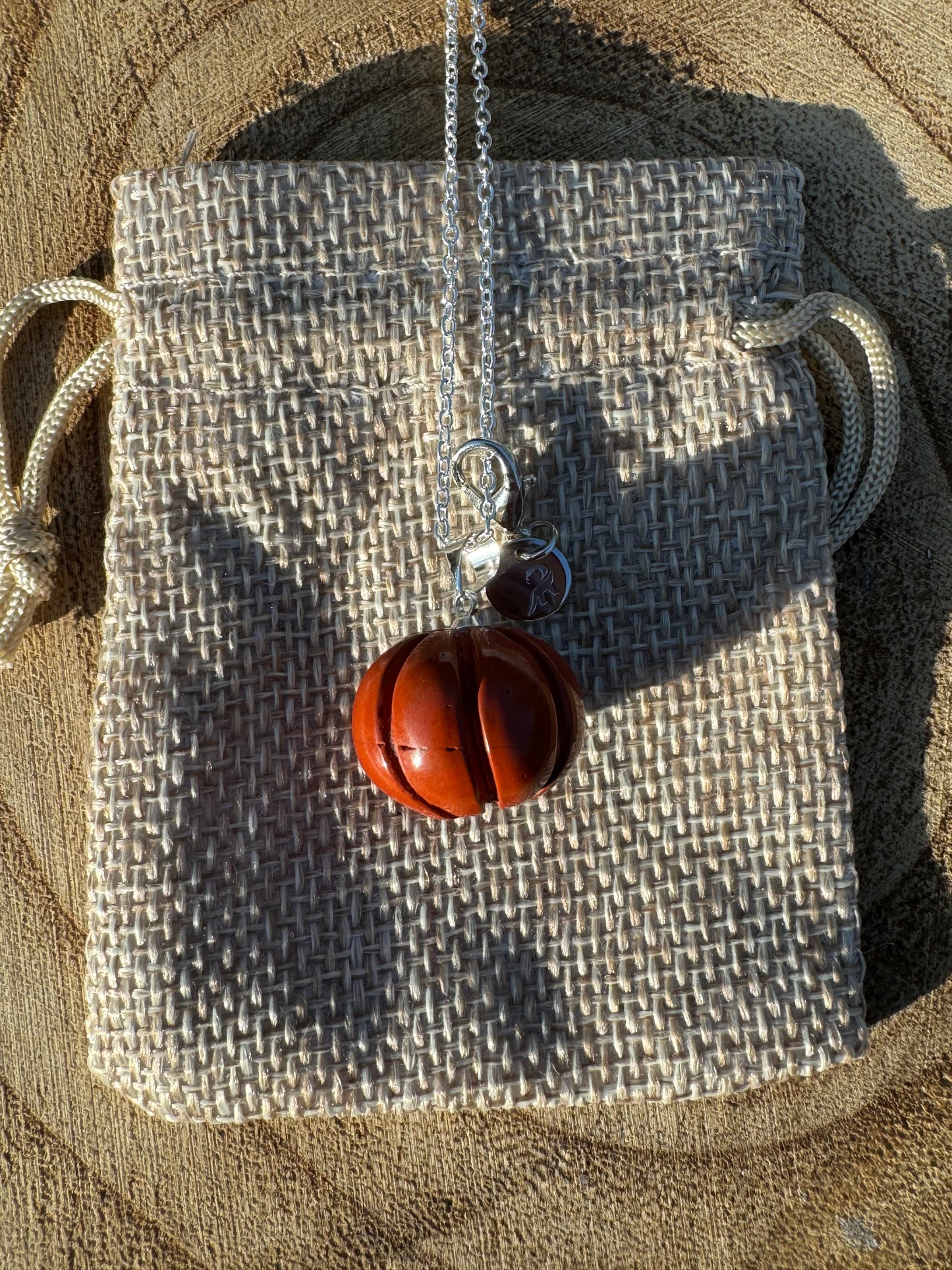 Red Jasper Pumpkin Necklace