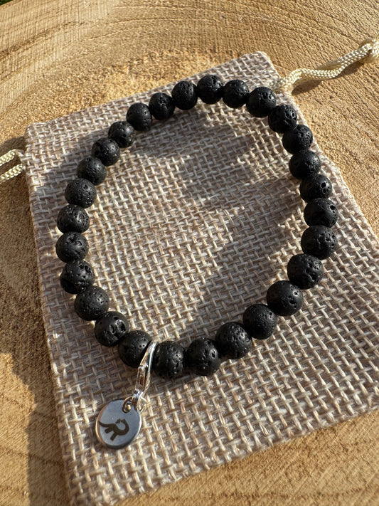 Lava stone Chip Bracelet