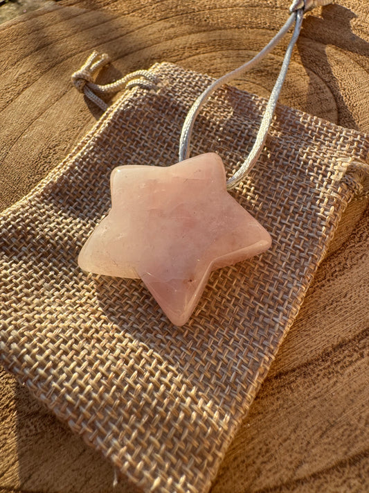 Rose Quartz Star bauble