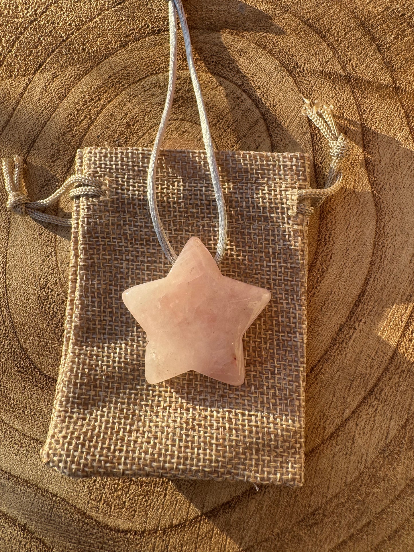 Rose Quartz Star bauble