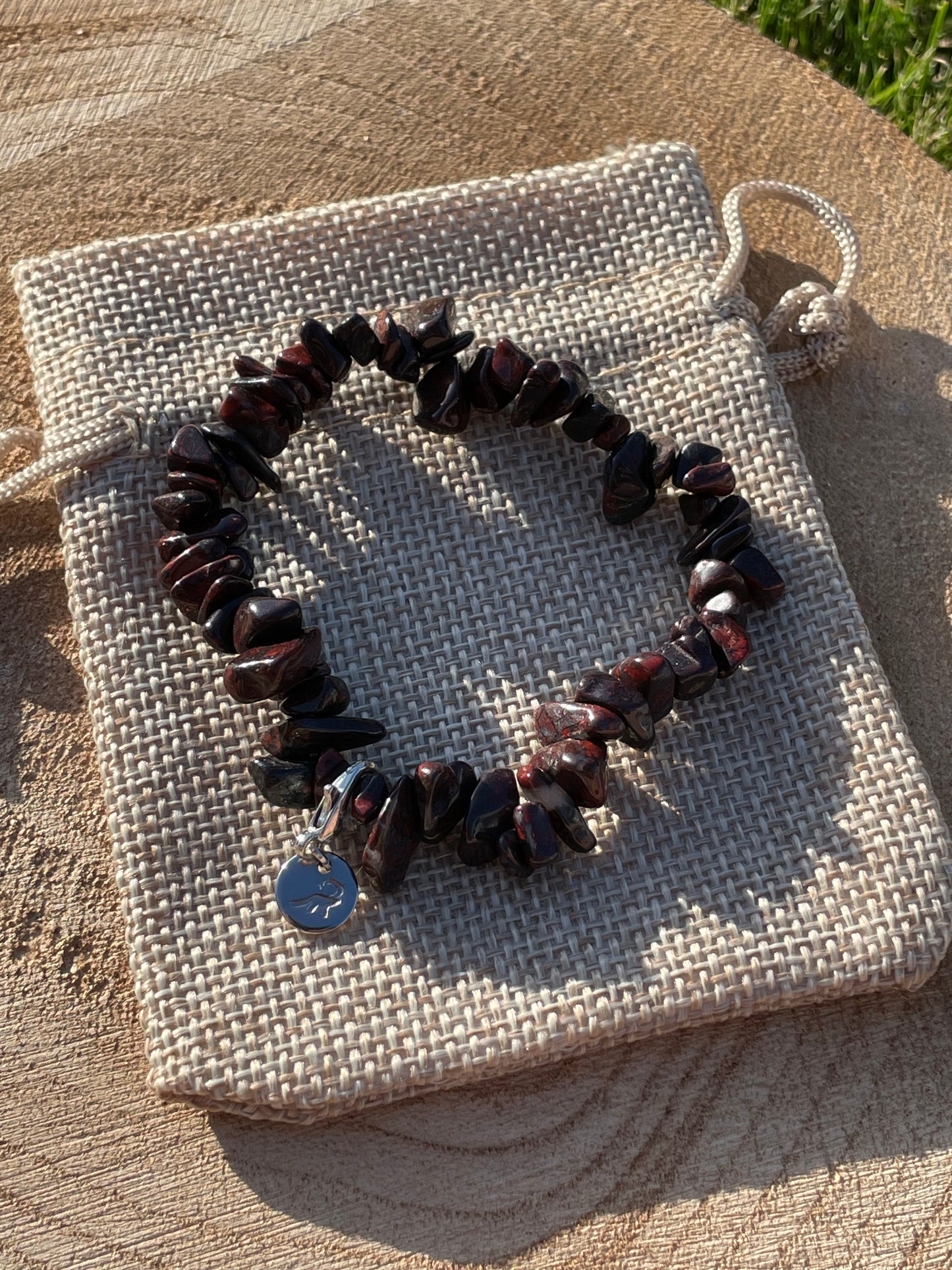 Breciated Jasper Chip Bracelet