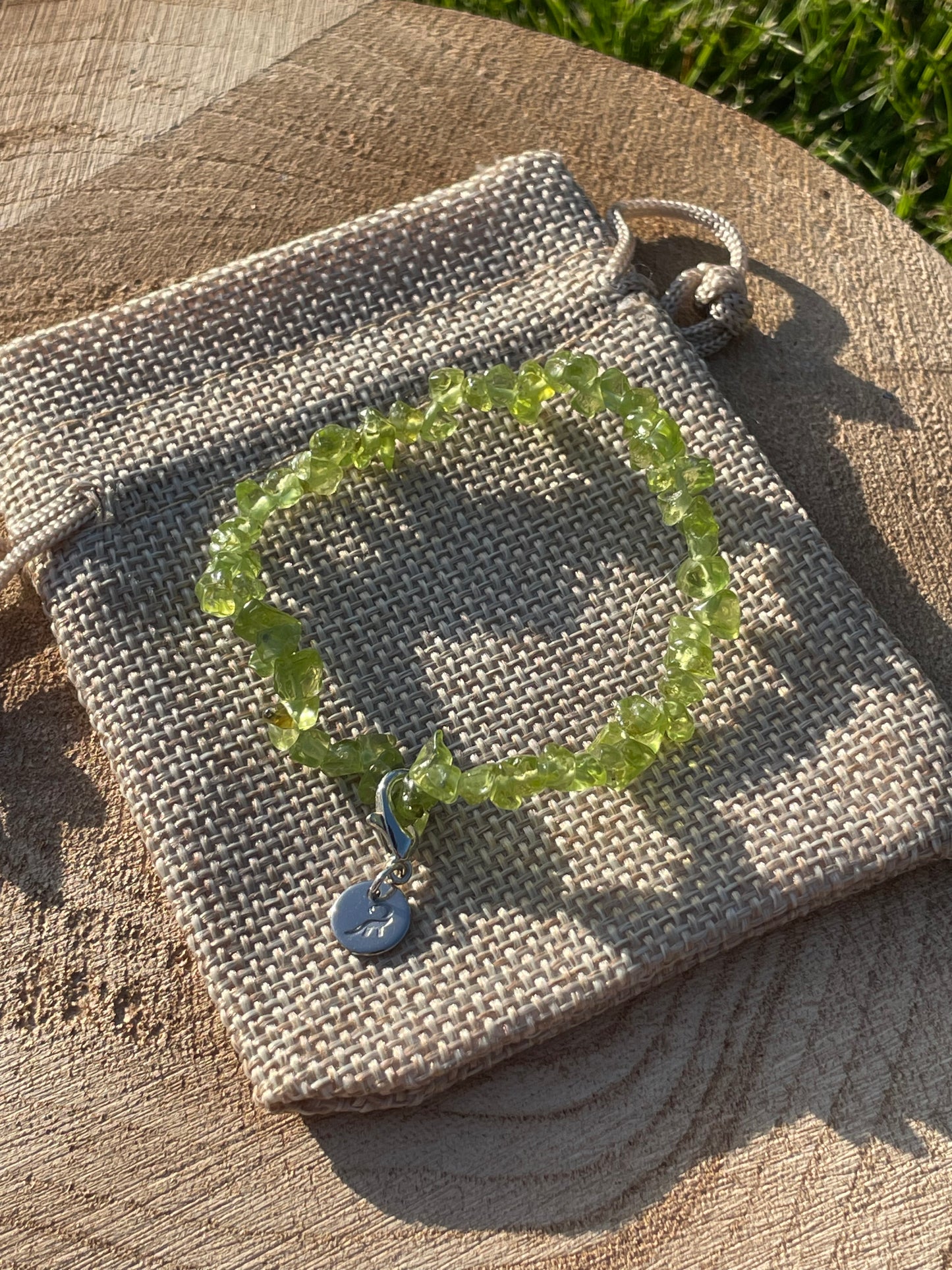 Peridot Chip Bracelet