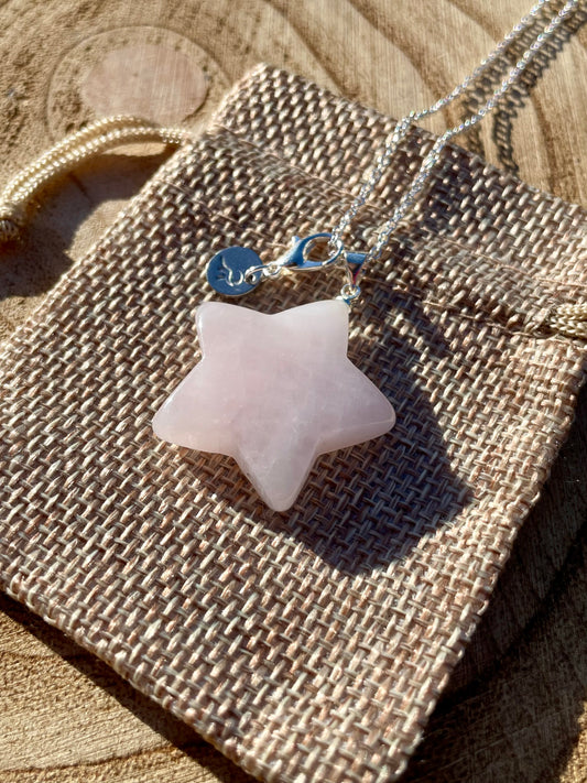 Rose Quartz Star Necklace