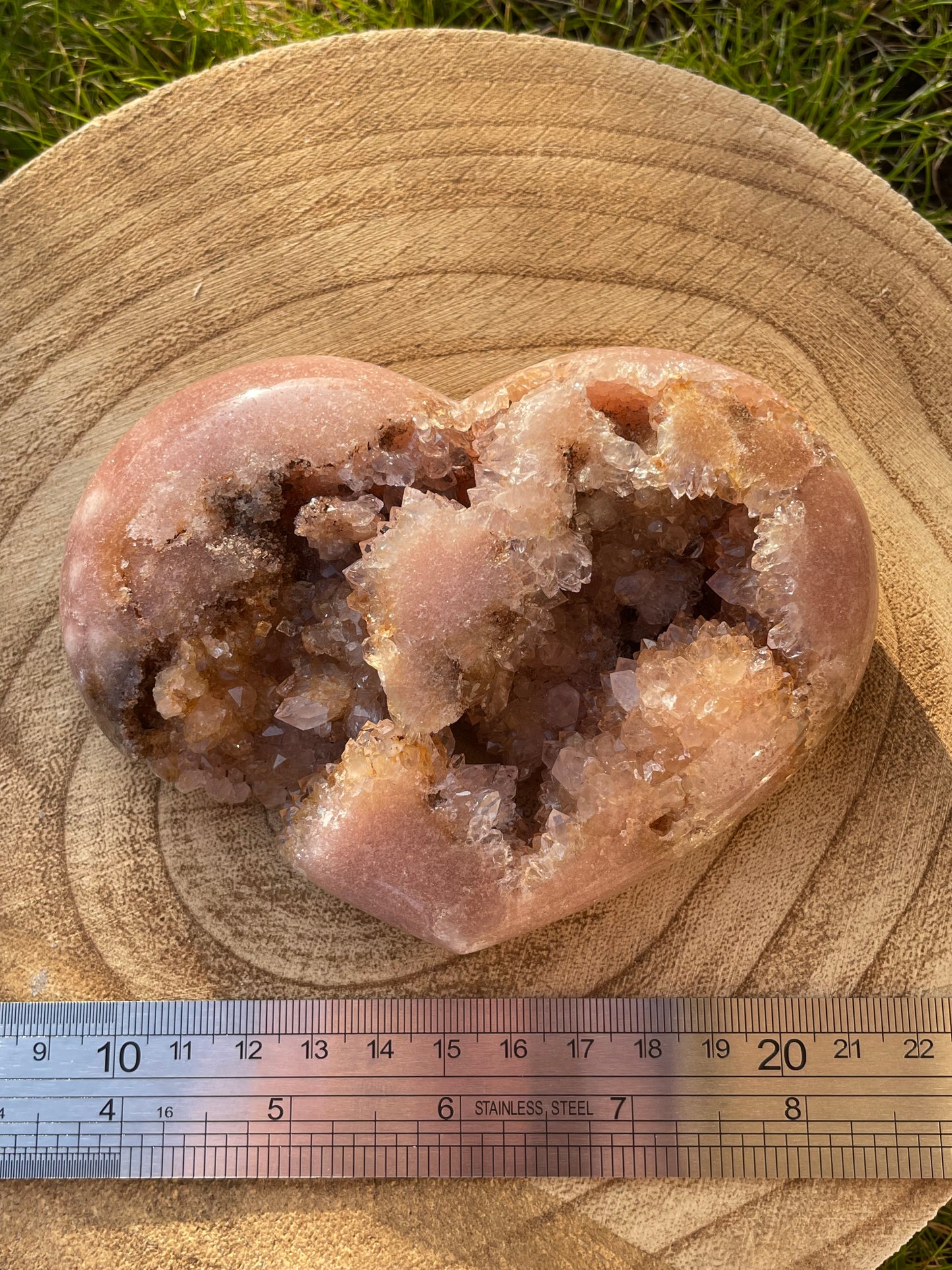 Pink Amethyst Heart