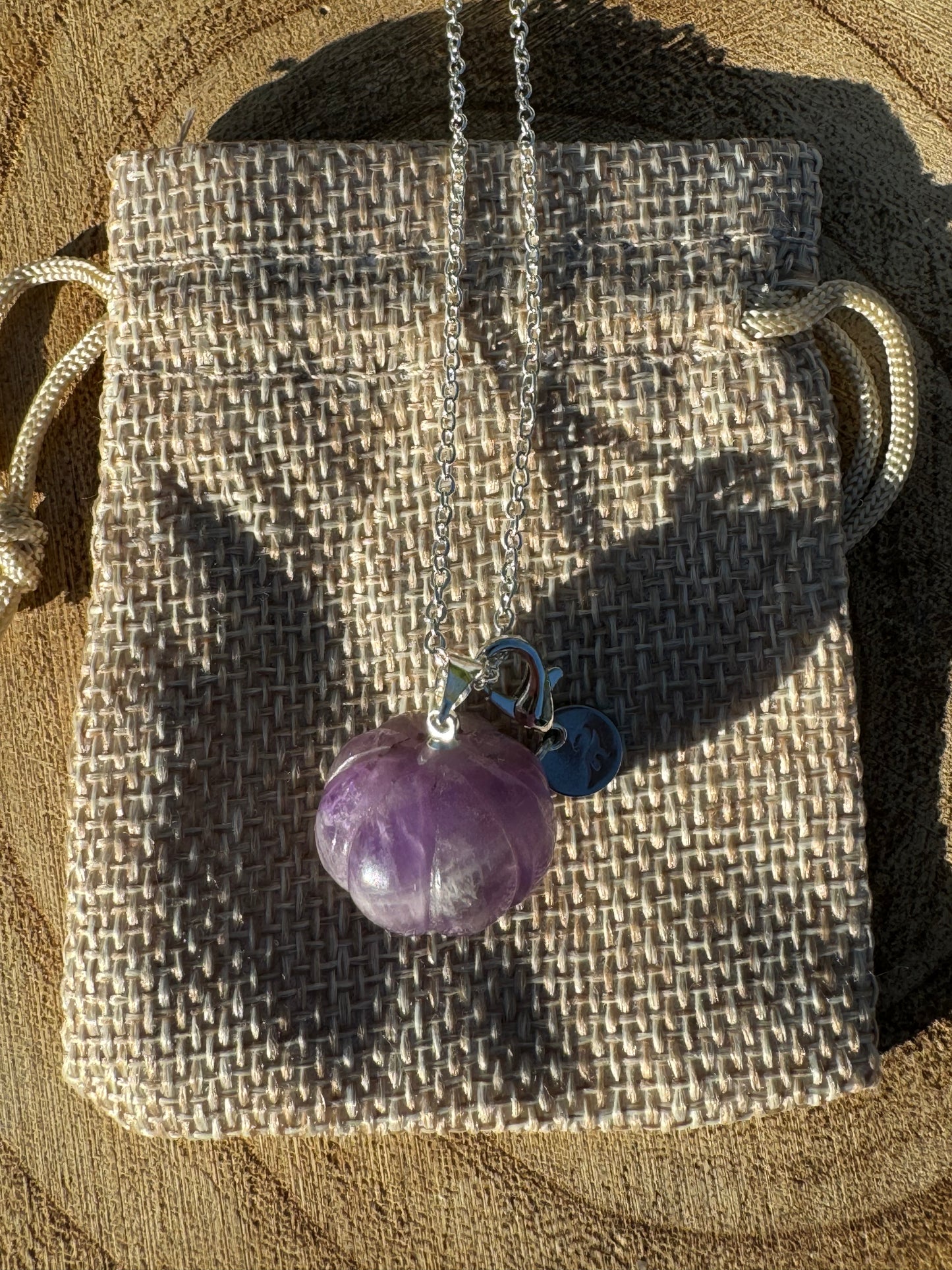 Amethyst Pumpkin Necklace