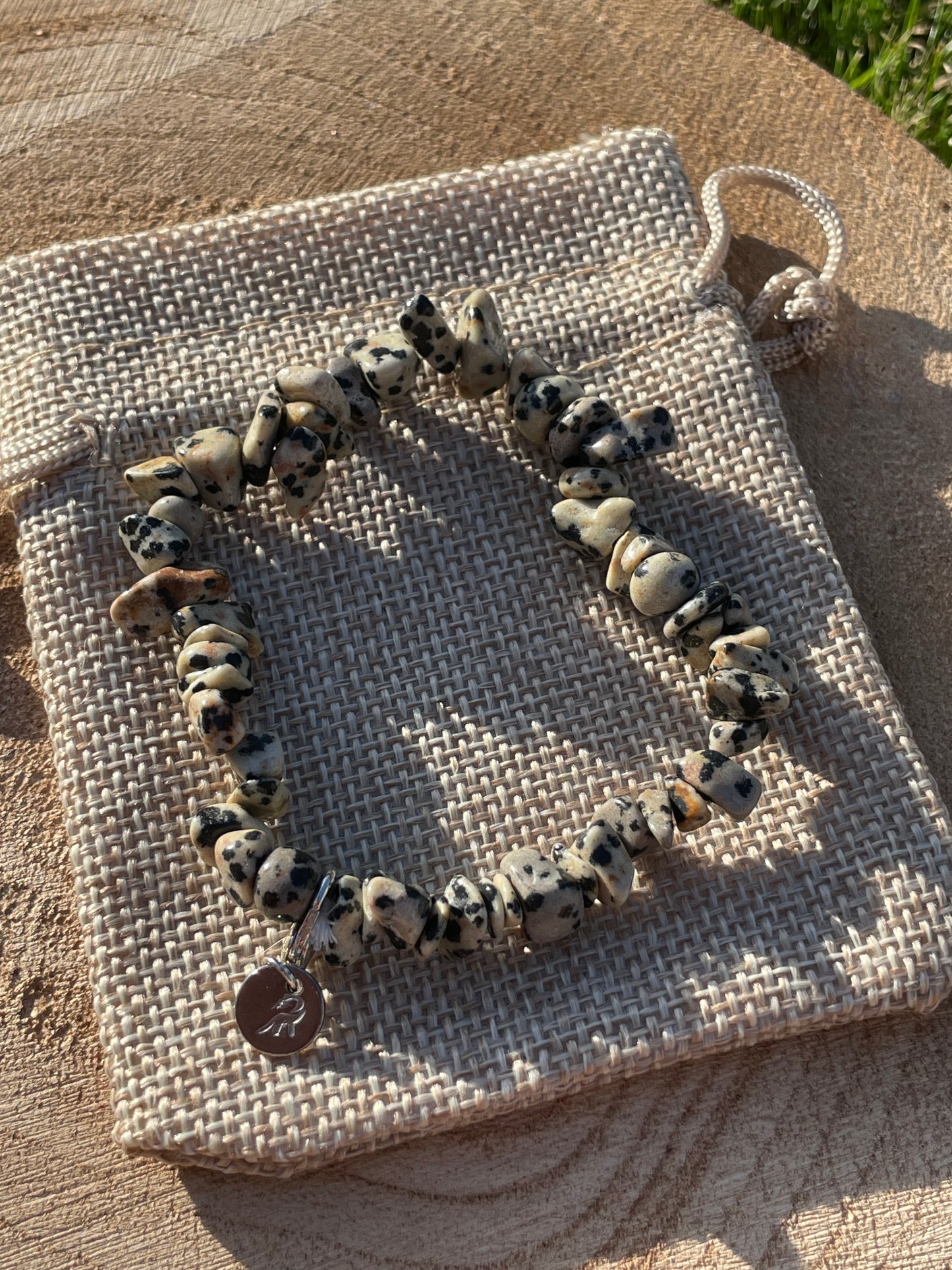 Dalmatian Jasper Chip Bracelet