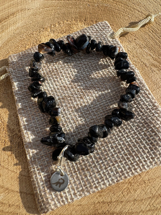 Black Onyx Chip Bracelet