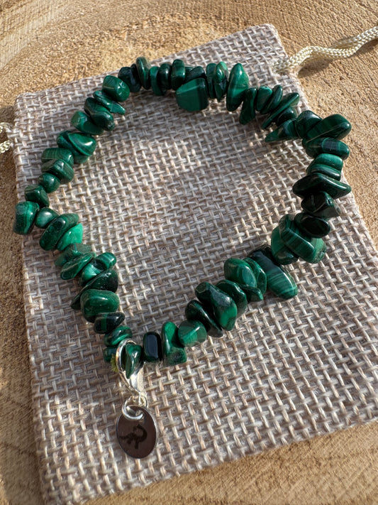 Malachite Chip Bracelet