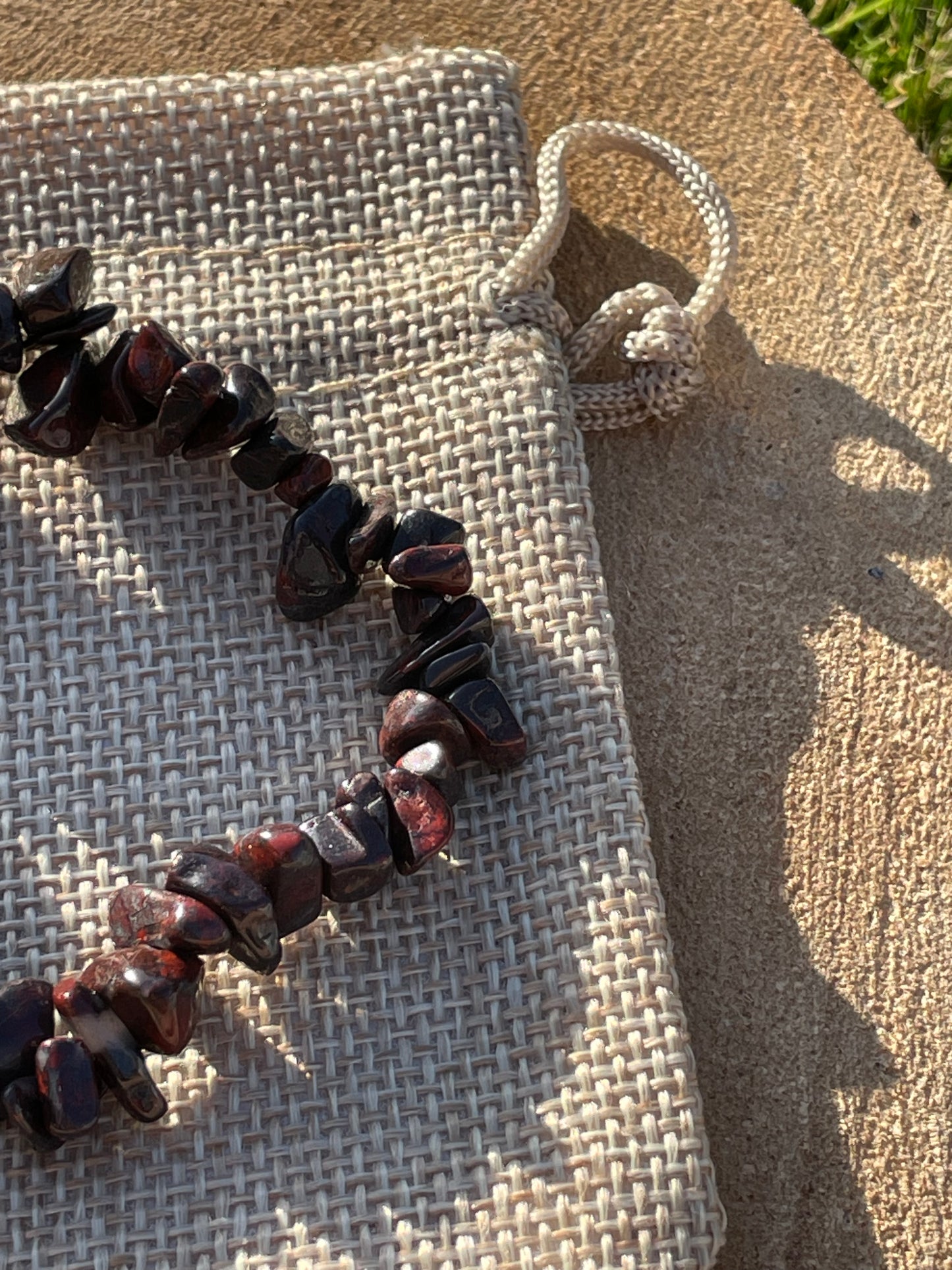 Breciated Jasper Chip Bracelet