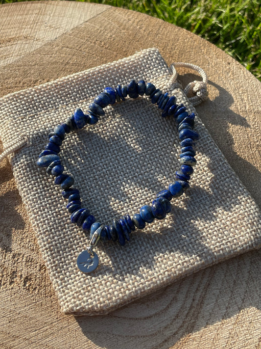 Lapis A Grade Chip Bracelet