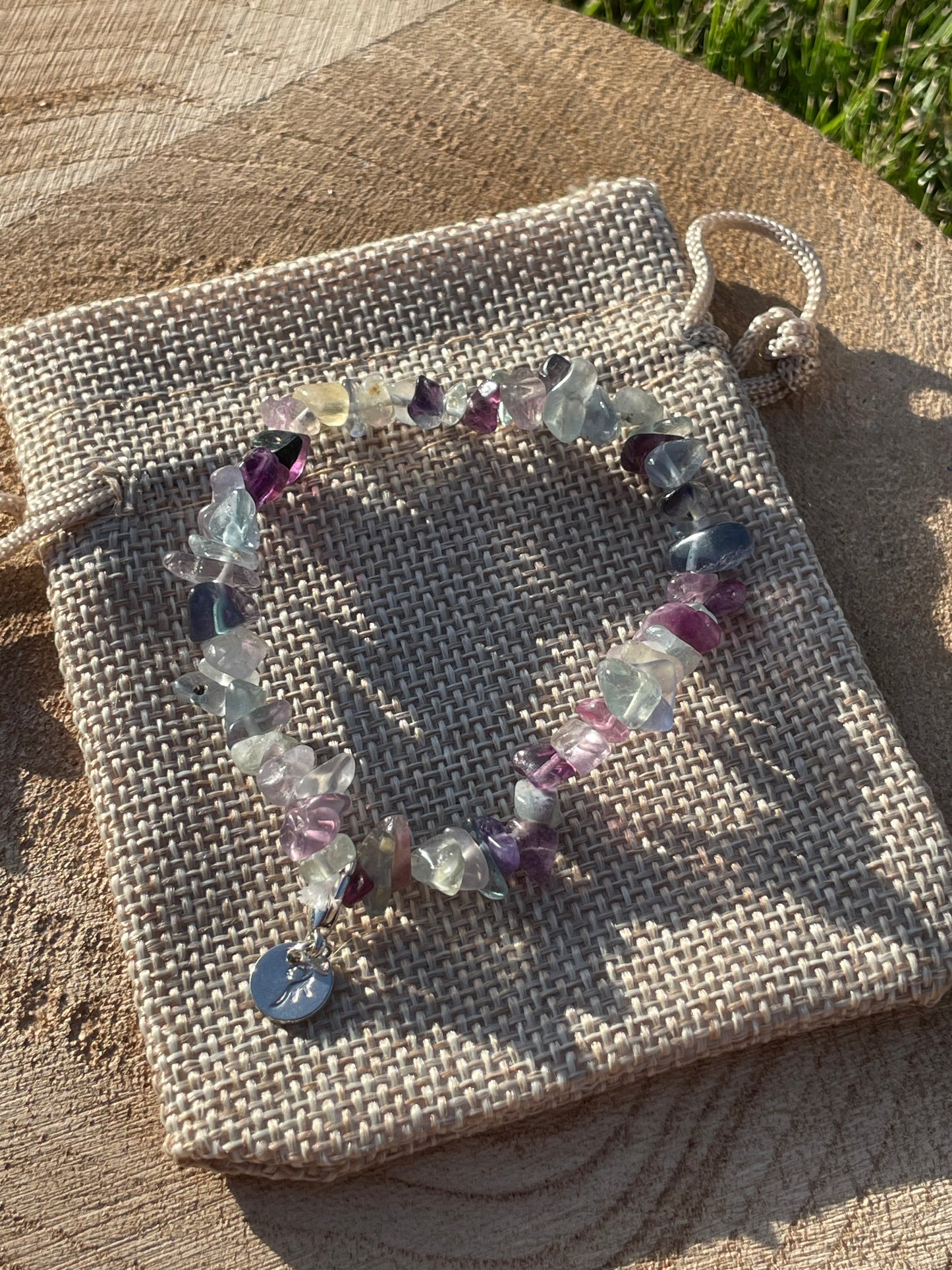 Fluorite Chip Bracelet