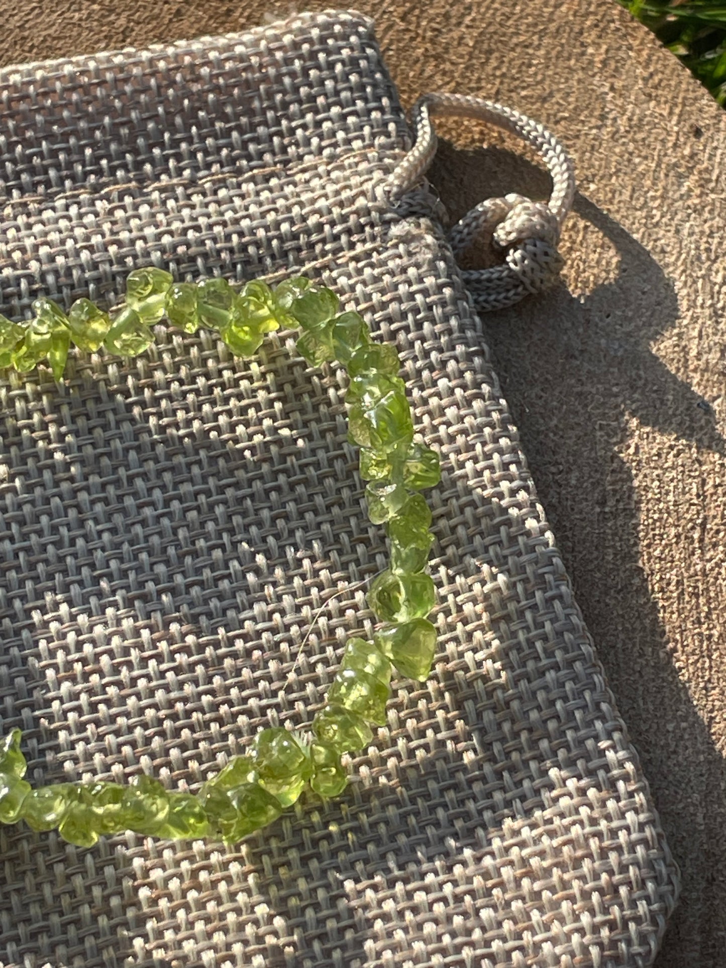 Peridot Chip Bracelet