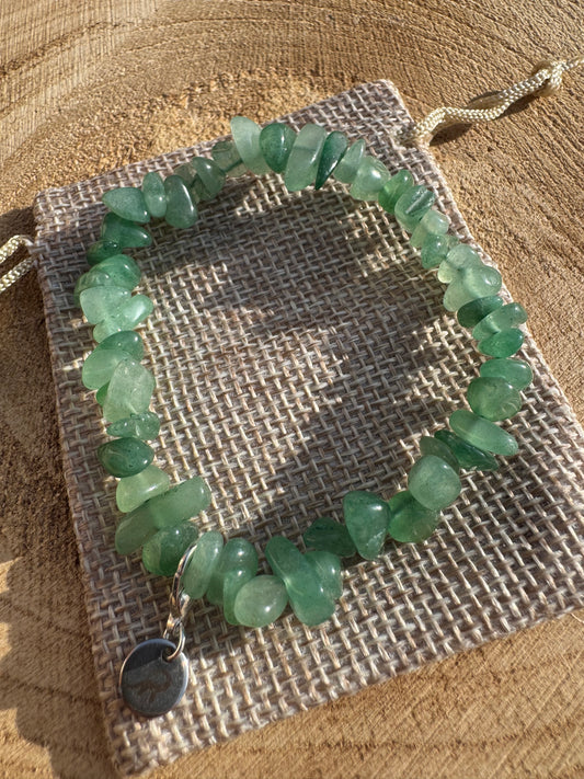Green Adventurine Chip Bracelet