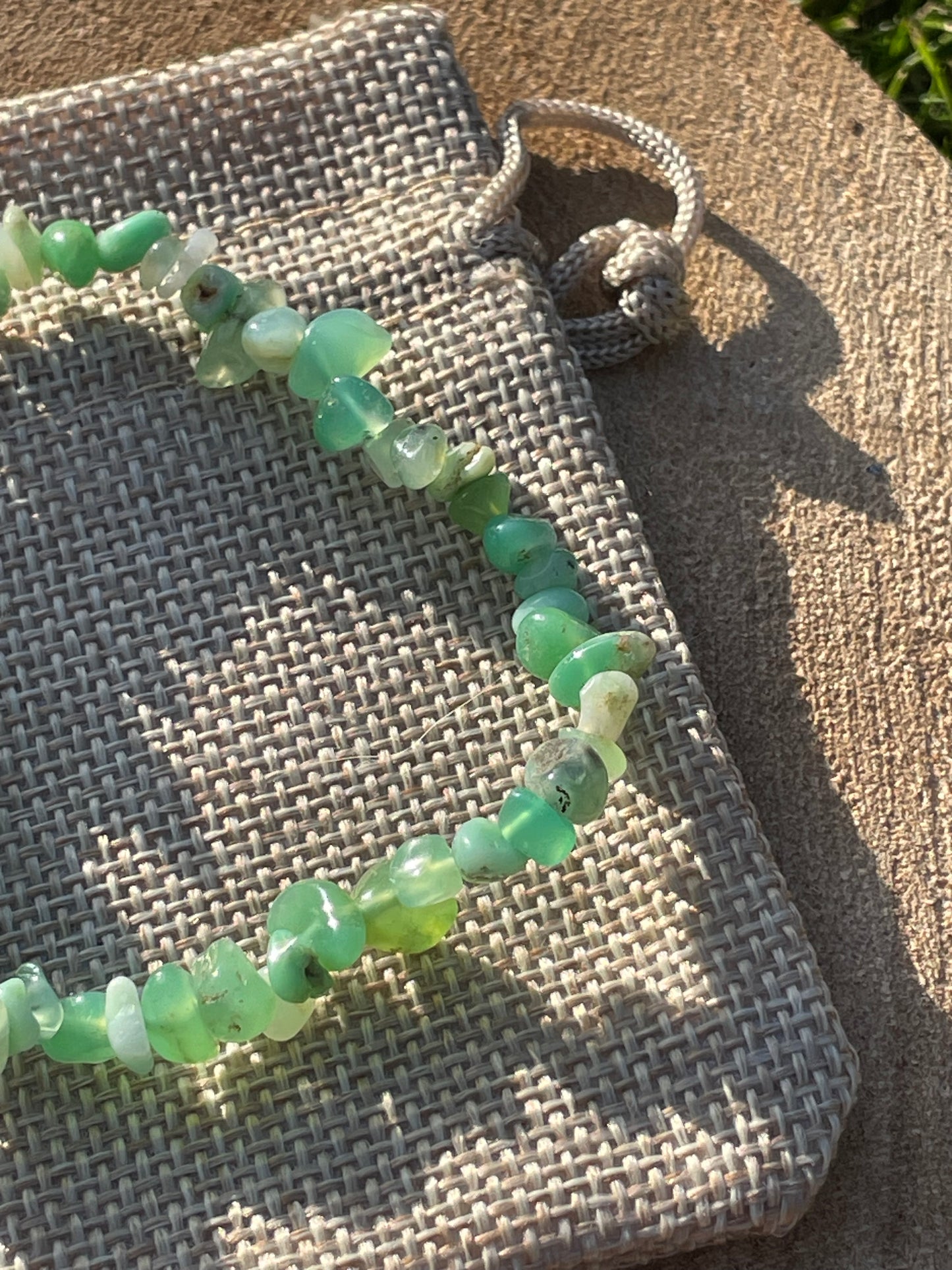 Chrysoprase Chip Bracelet