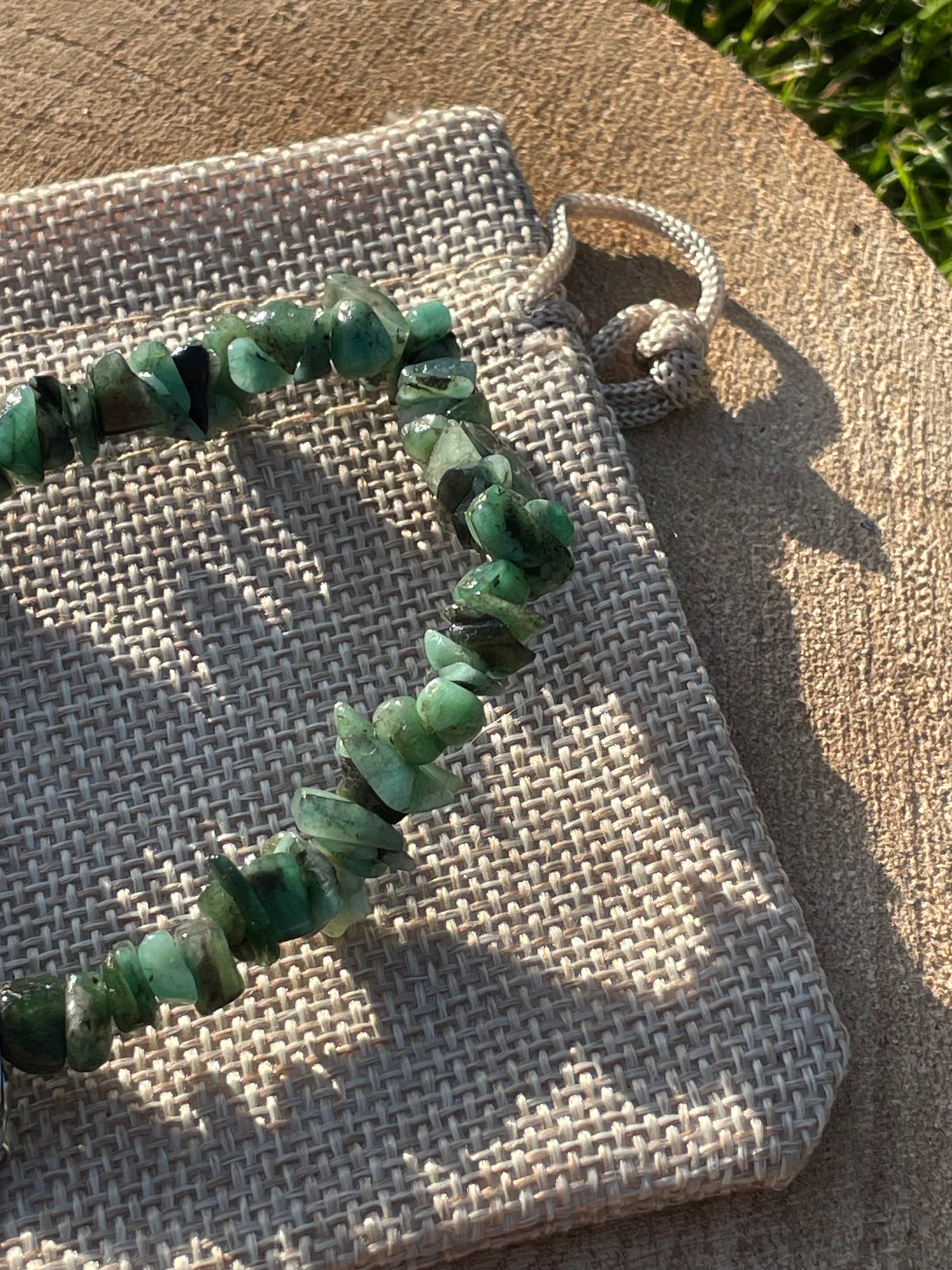 Emerald Chip Bracelet