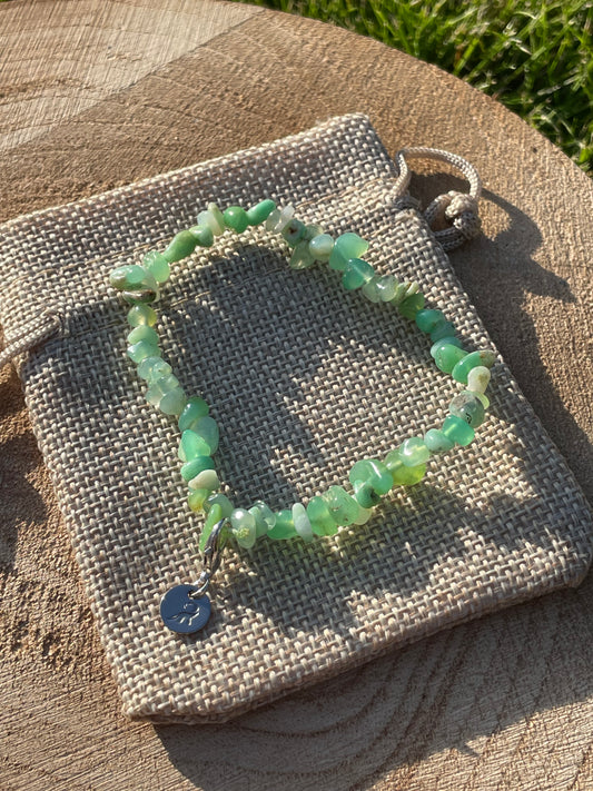 Chrysoprase Chip Bracelet