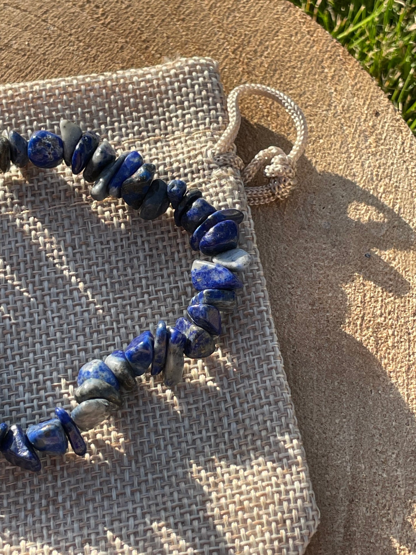 Lapis Chip Bracelet