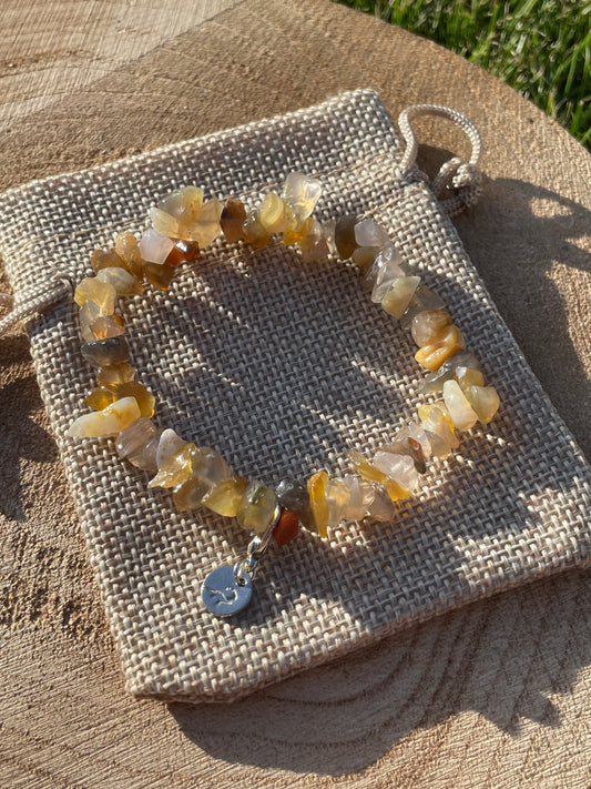 Botswana Agate Chip Bracelet