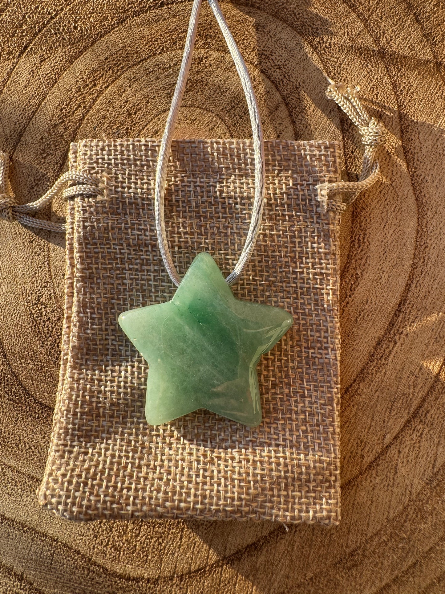 Green Aventurine Star bauble