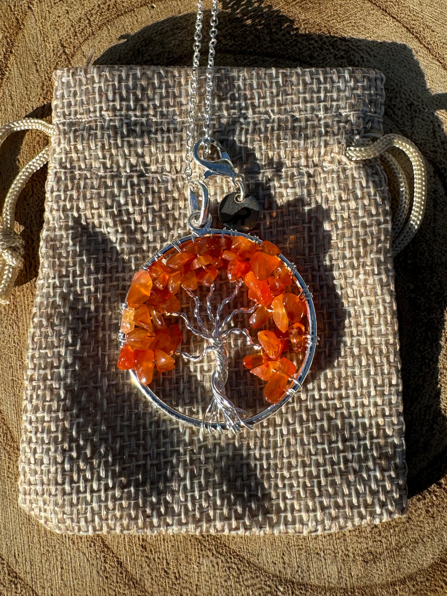 Carnelian Tree Of Life Necklace