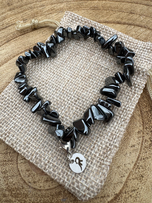 Hematite Chip Bracelet