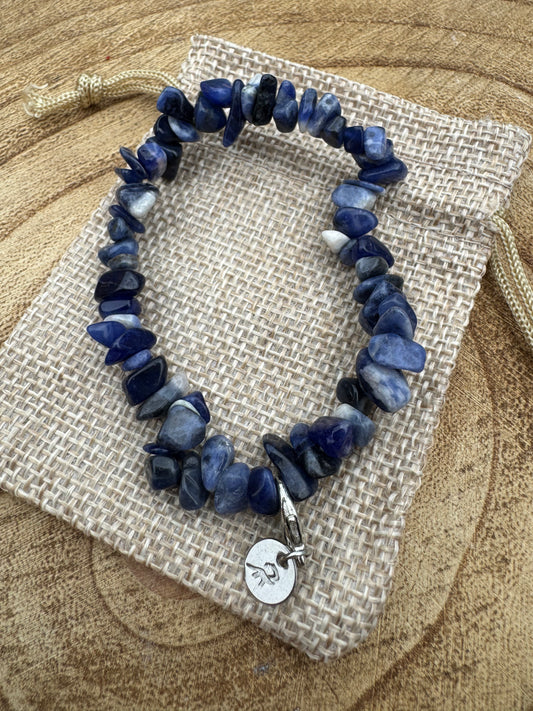 Sodalite Chip Bracelet