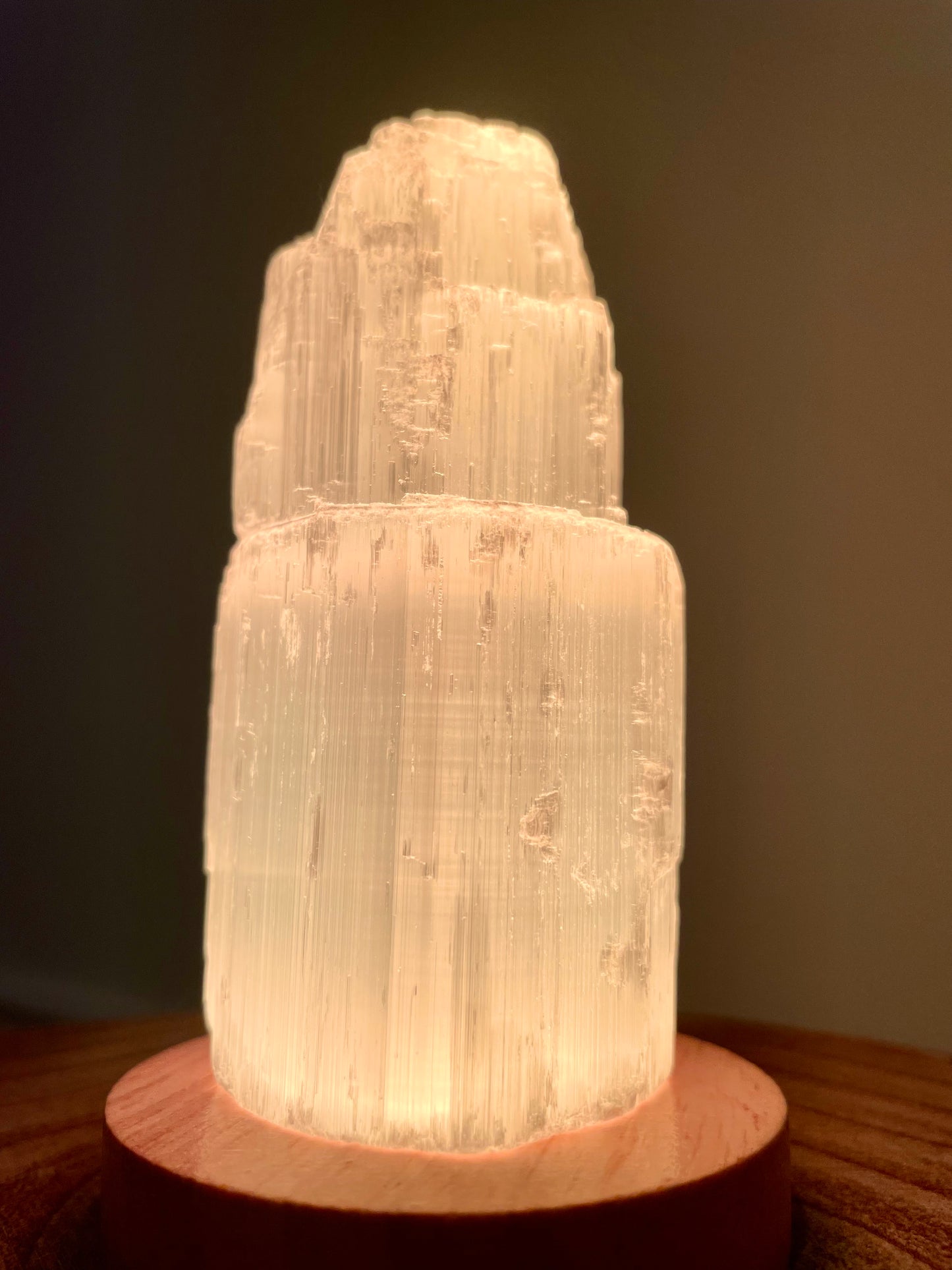 Small Selenite Tower Light