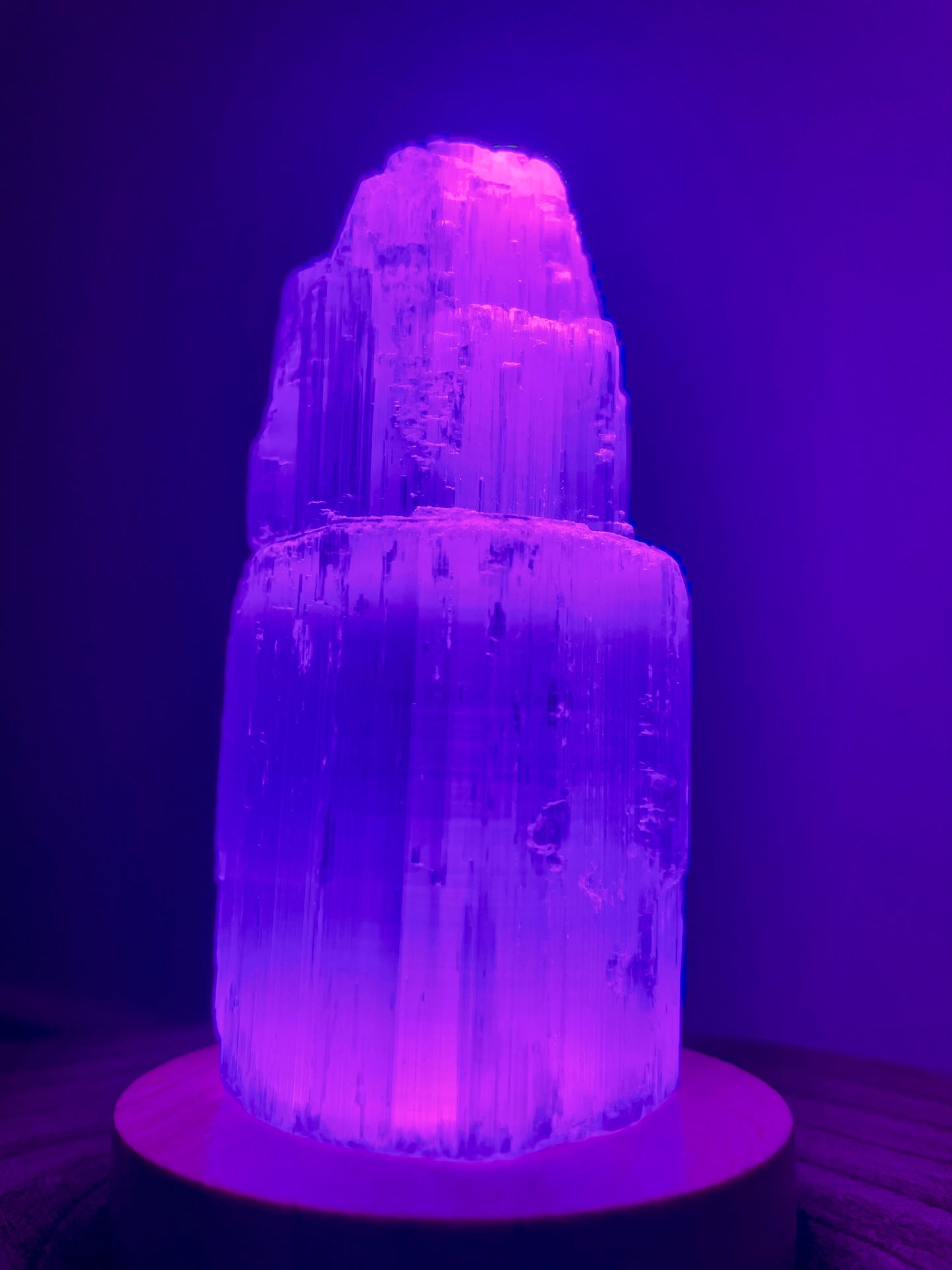 Small Selenite Tower Light