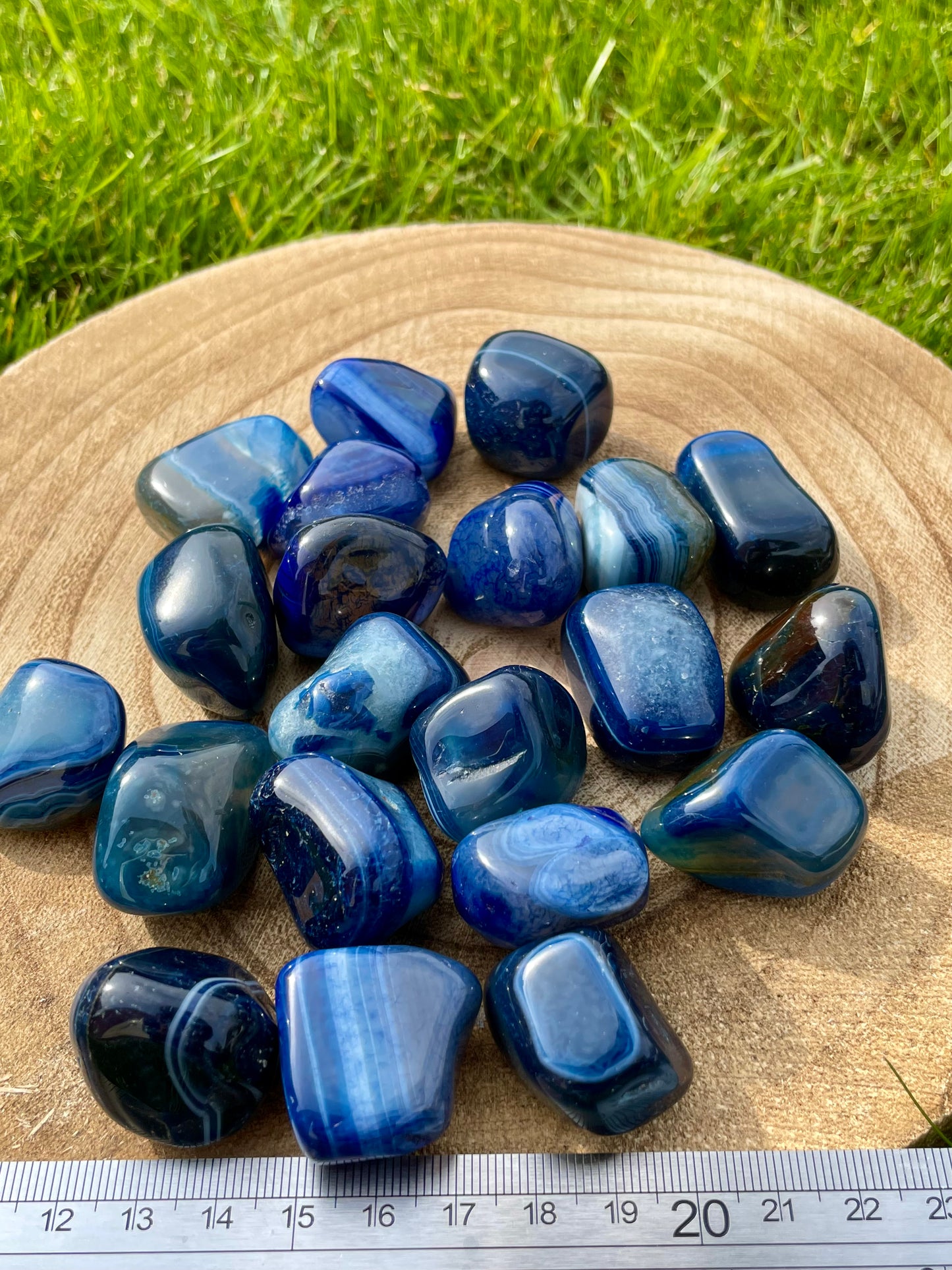 Blue Agate Tumblestone