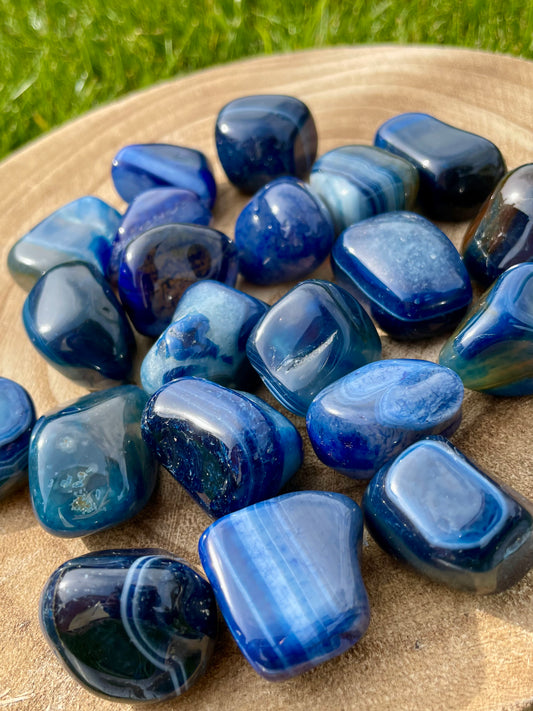 Blue Agate Tumblestone