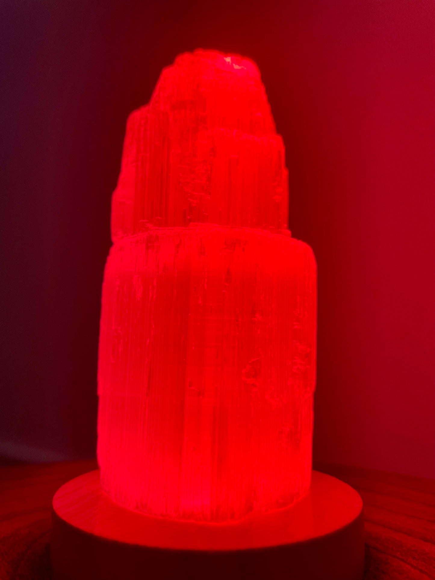 Small Selenite Tower Light